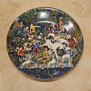Vintage 1975 La Chasse a la Licorne-CH Field Haviland-Limoges France-Plate No 5